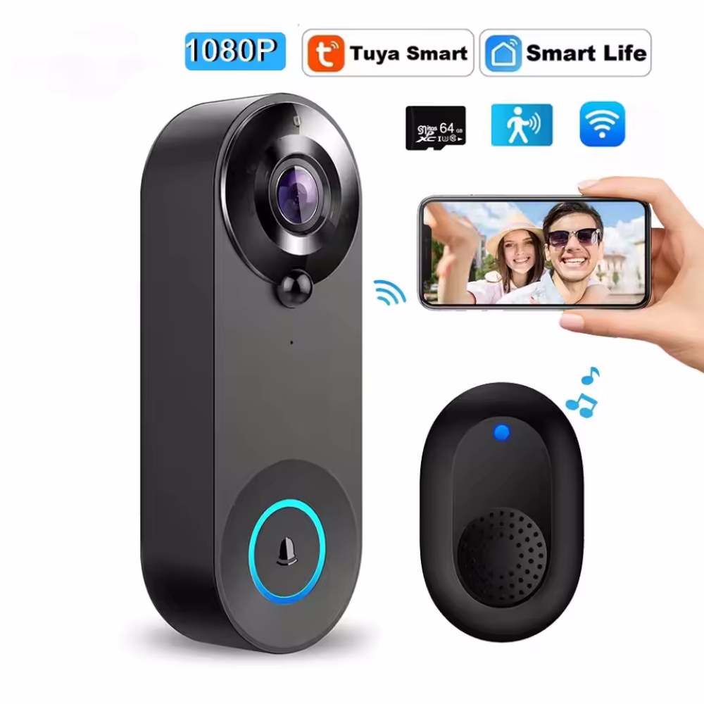 Smart Home Video Doorphone Ezviz - Tuya 1080P 무선 WIFI 초인종 비디오