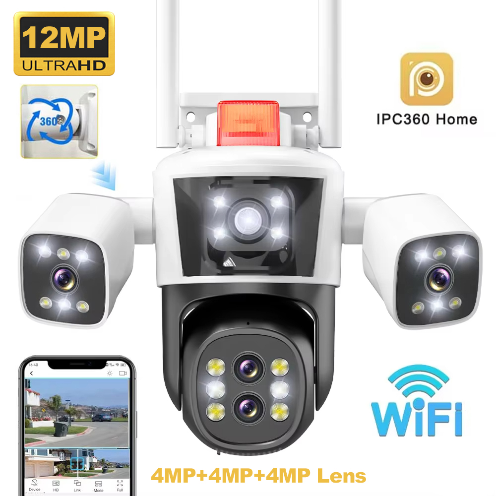 Smart Home Cctv Camera - 6K 12MP 야외 WiFi 무선 IP