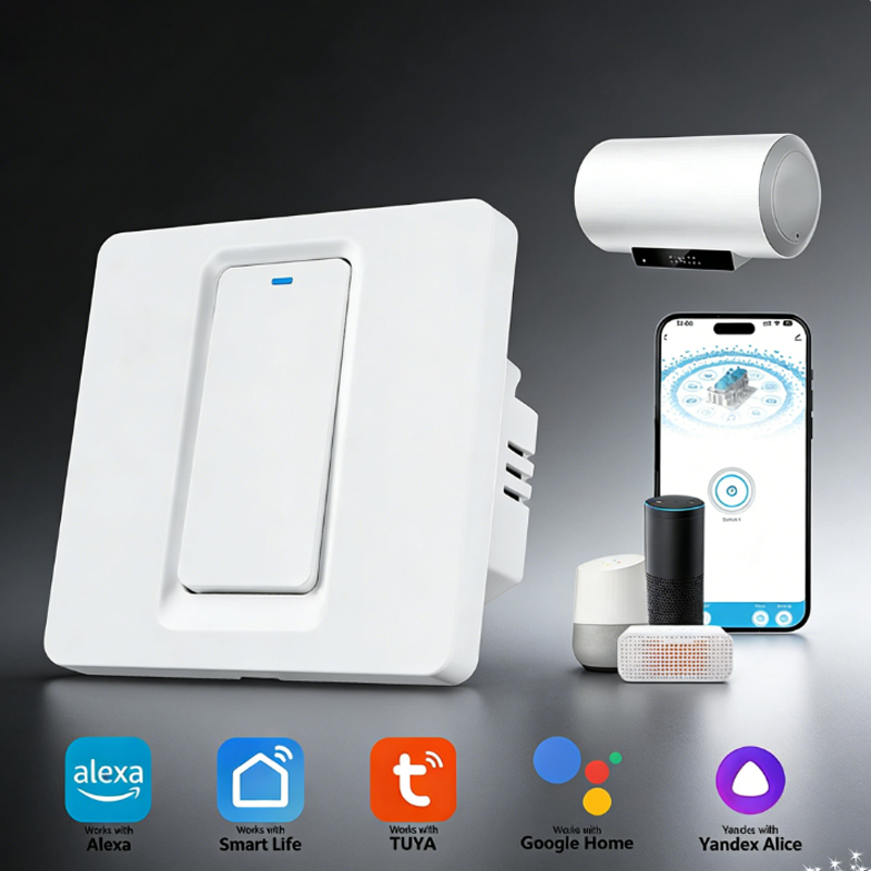 Smart Home Proxmox - 스마트 온수기 스위치/WiFi&블루투스 터치 컨트롤은 Alexa/Google