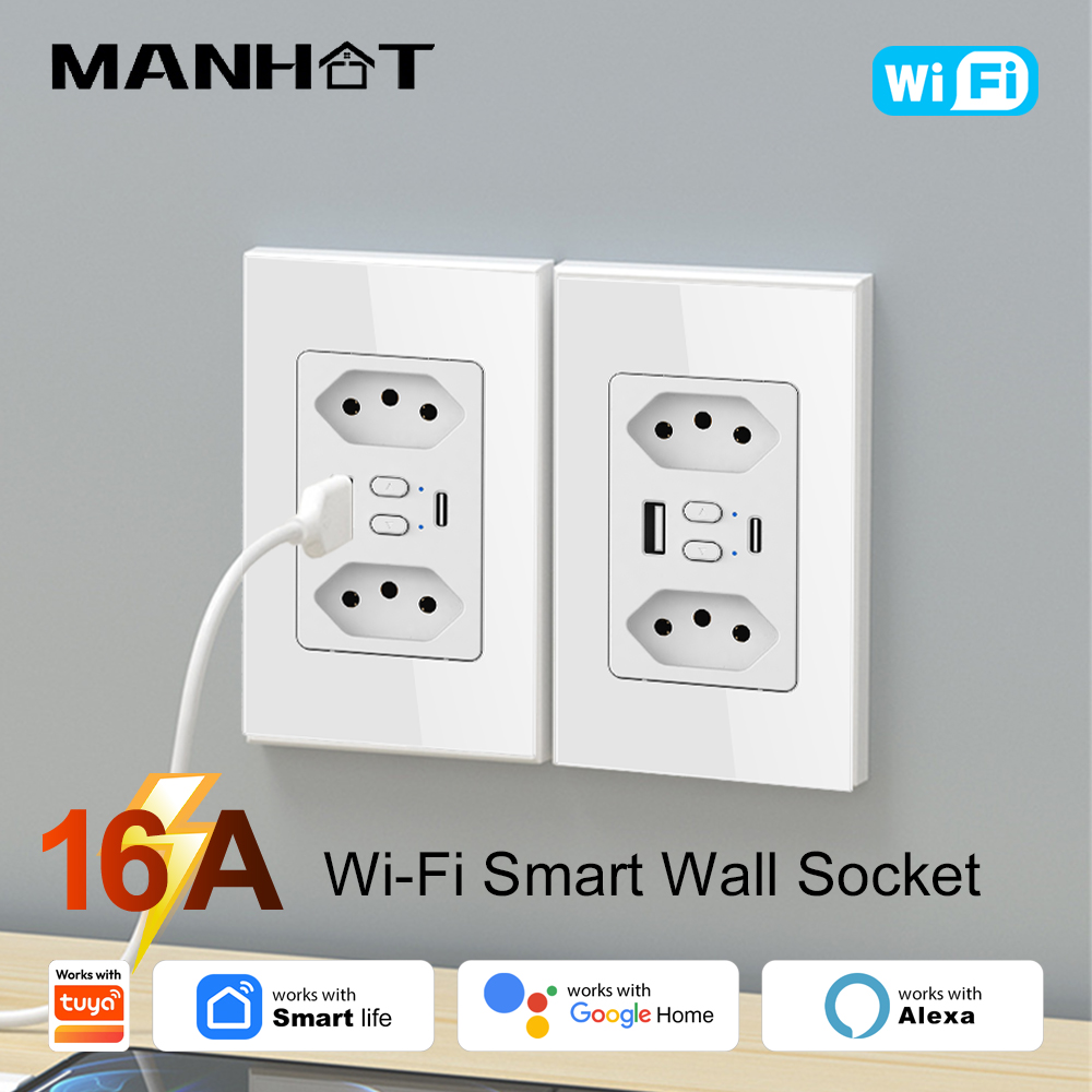 Smart Home Proxmox - MANHOT Wifi 스마트 브라질 소켓 스위치(USB
