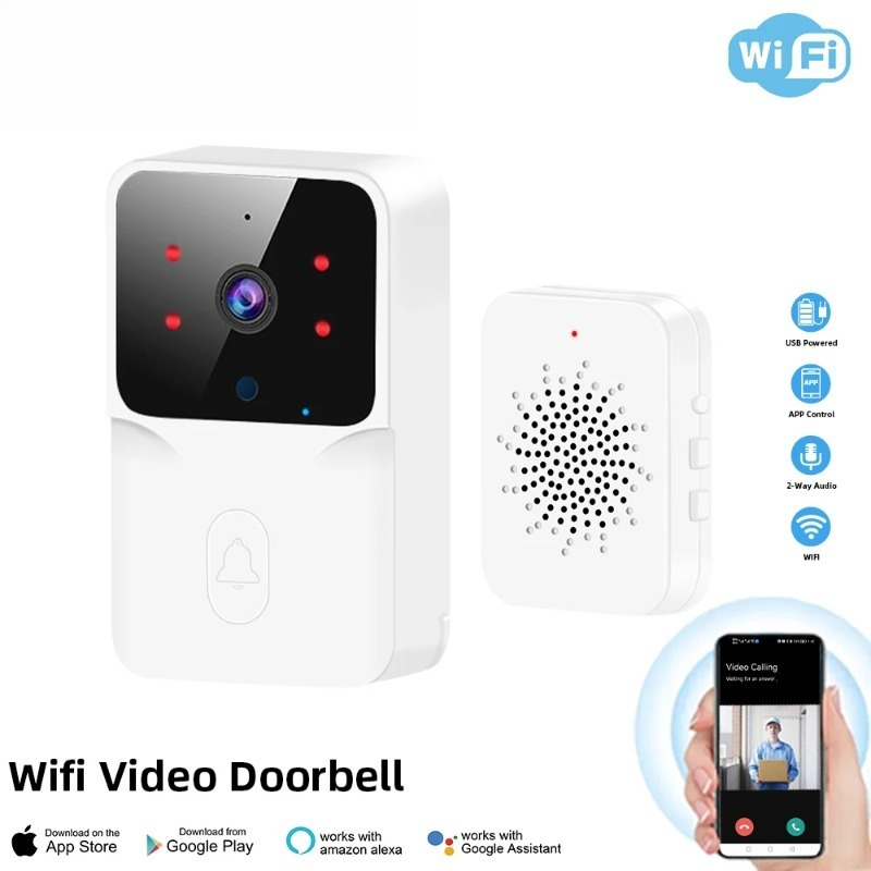 Smart Home Video Doorphone Ezviz - 무선 도어벨 카메라 탑재 적외선 경보