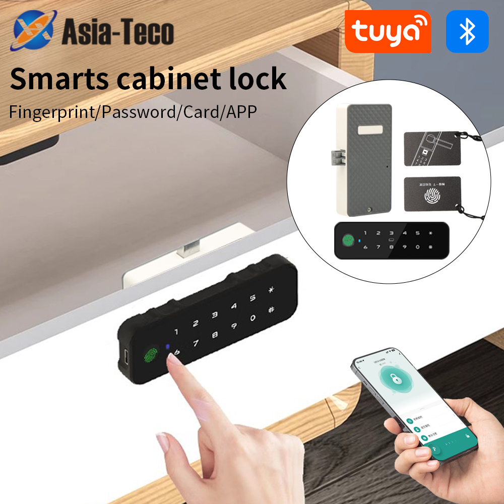 Tuya 블루투스 스마트 우드 캐비닛 지문 잠금 앱 원 - Smart Home Key 리뷰 및 가격