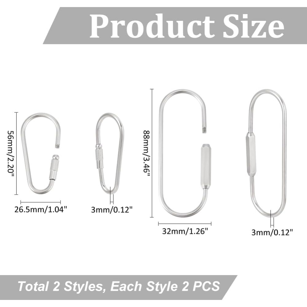 4pcs 2 스타일 304 스테인레스 스틸 나사 Car - Smart Home Key 리뷰 및 가격