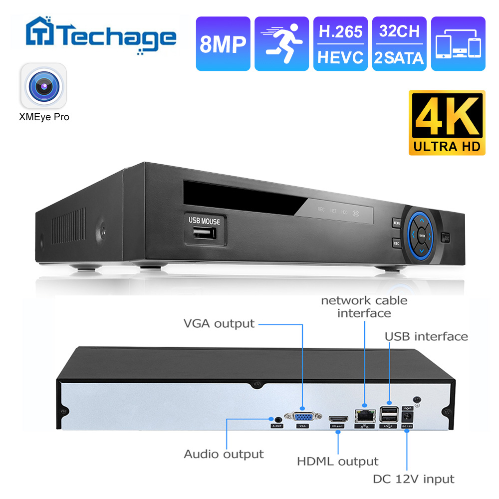 Techage UHD H.265 36CH NVR 네트워 - Security Ip Camera 리뷰 및 가격