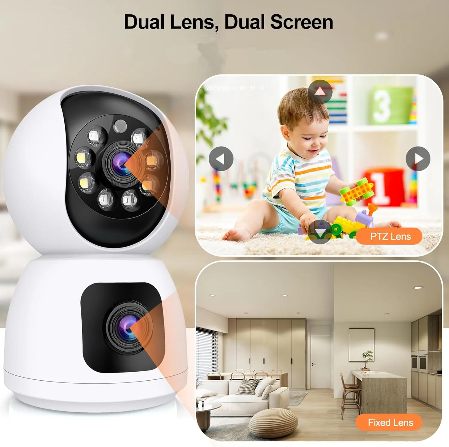 투야 4K 8MP HD 와이파이 카메라 실내 듀얼 스크 - Smart Home Cctv Camera 리뷰 및 가격