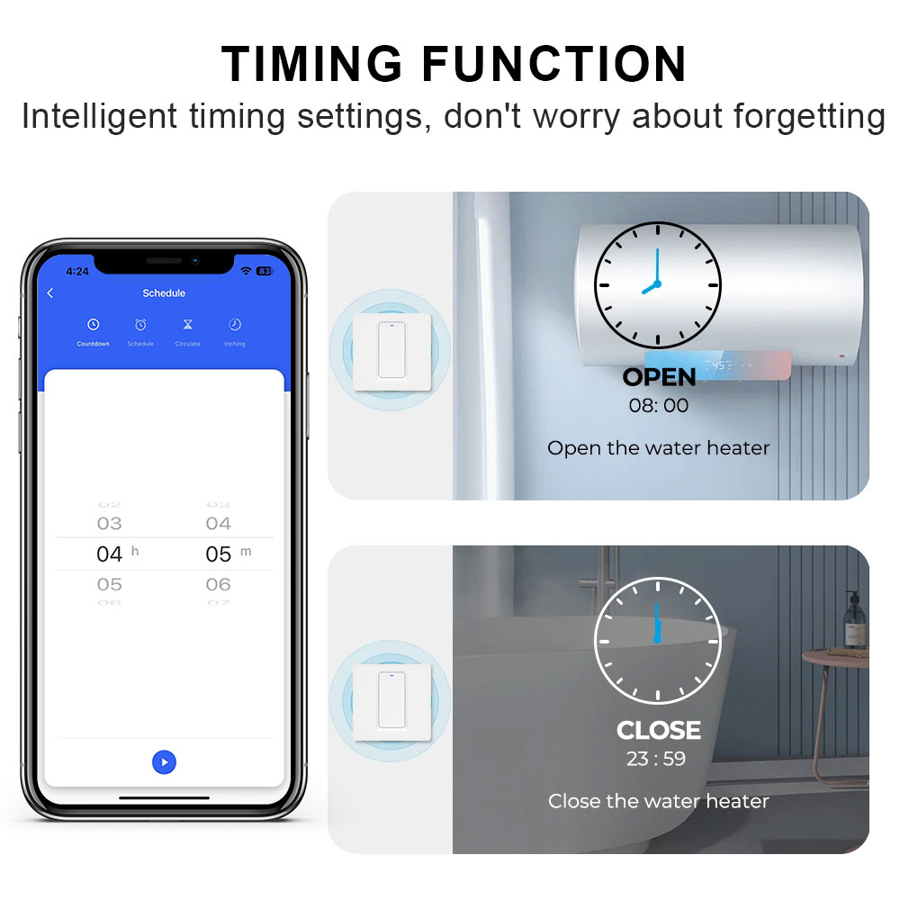 스마트 온수기 스위치/WiFi&블루투스 터치 컨트롤은  - Smart Home Proxmox 리뷰 및 가격