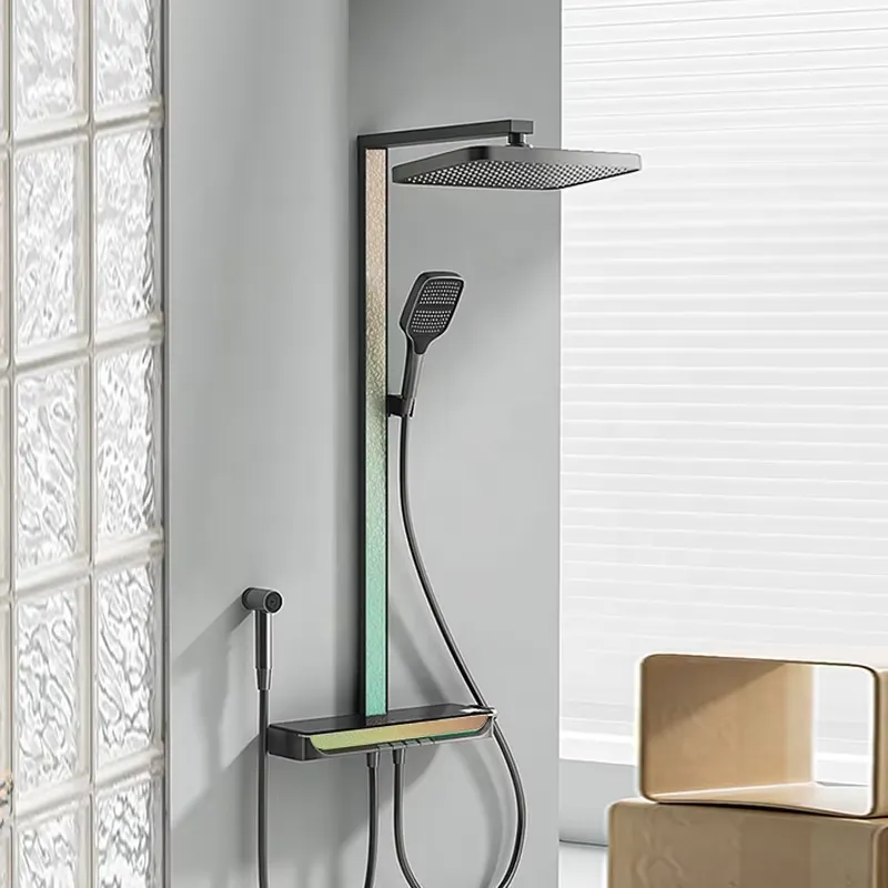 황동 디지털 폭포 샤워 세트 벽걸이형 레인 피아노 스마 - Smart Home 리뷰 및 가격