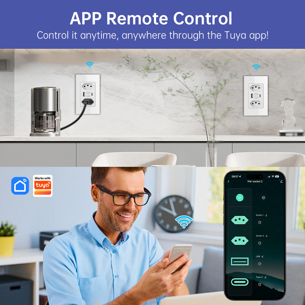 MANHOT Wifi 스마트 브라질 소켓 스위치(USB - Smart Home Proxmox 리뷰 및 가격