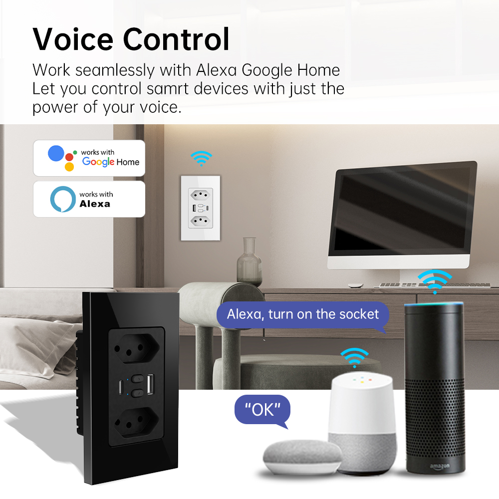 MANHOT Wifi 스마트 브라질 소켓 스위치(USB - Smart Home Proxmox 리뷰 및 가격