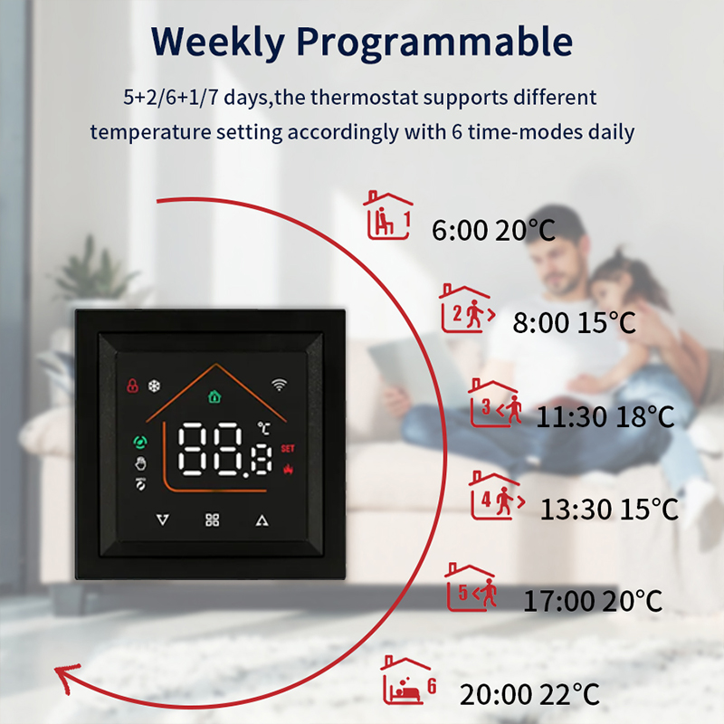 스마트 WiFi 온도조절기, Tuya Smart Lif - Smart Home Proxmox 리뷰 및 가격