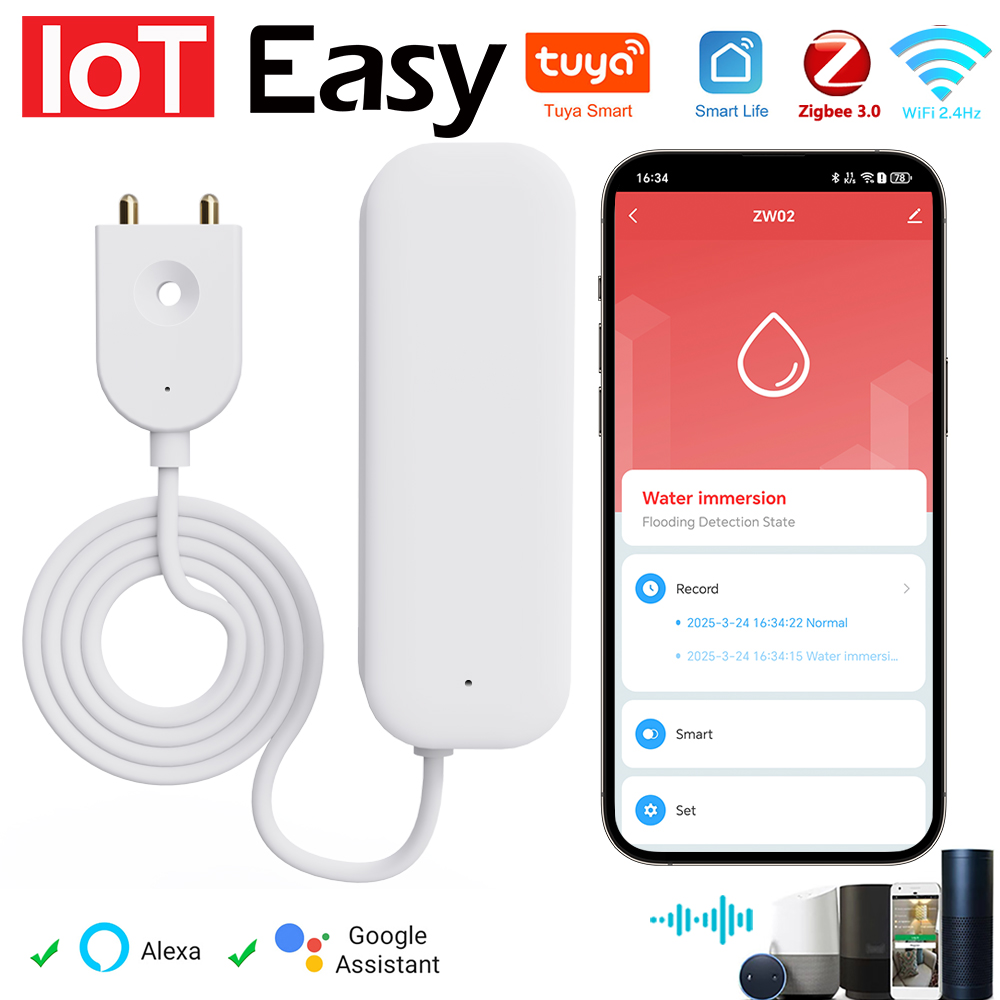 Tuya WiFi ZigBee 워터 센서 누출 경보 홍 - Smart Home Proxmox 리뷰 및 가격