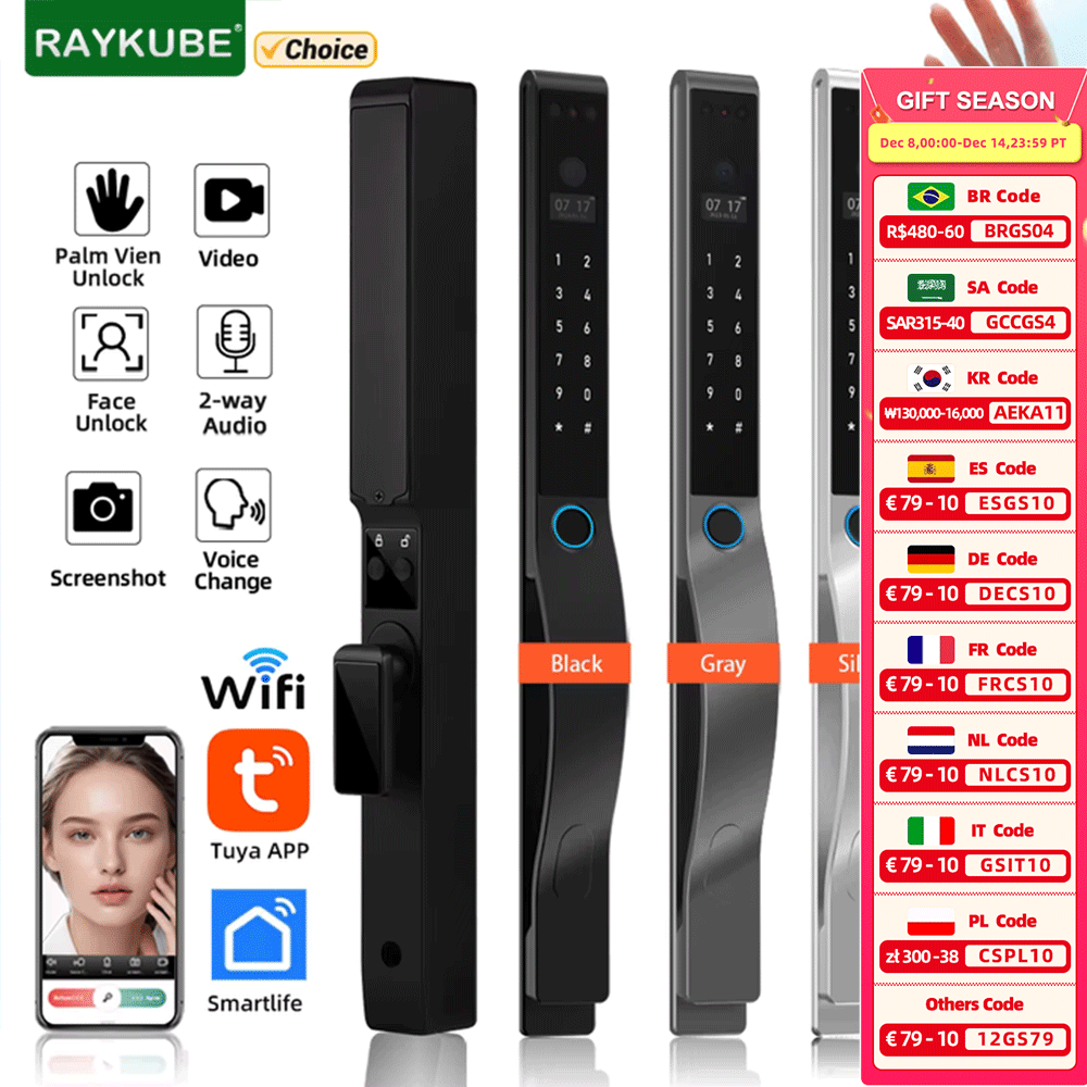 RAYKUBE DQ10 투야 WiFi 팜 정맥 방수 스 - Smart Home Ezviz 리뷰 및 가격