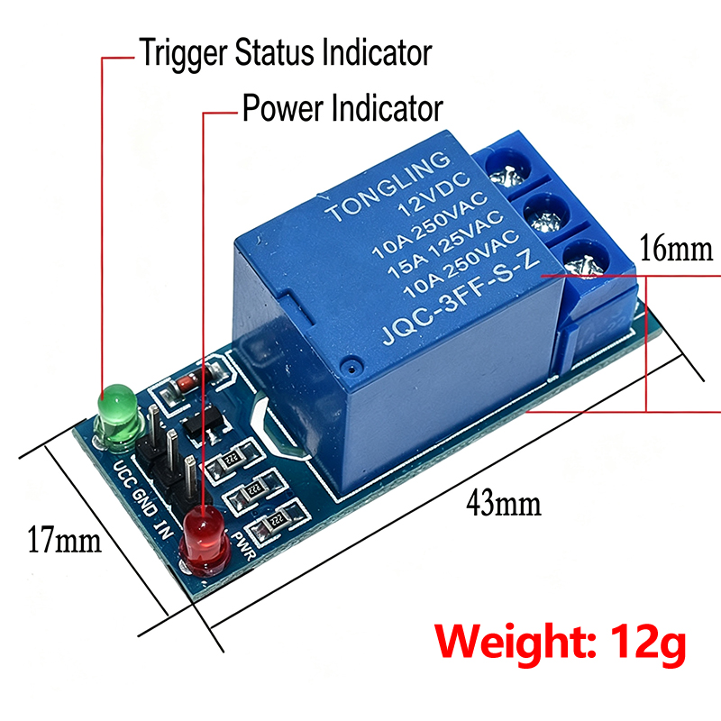 1채널 릴레이 모듈 3.3V 5V 12V 24V 저/고 - Smart Home Arduino Project 리뷰 및 가격