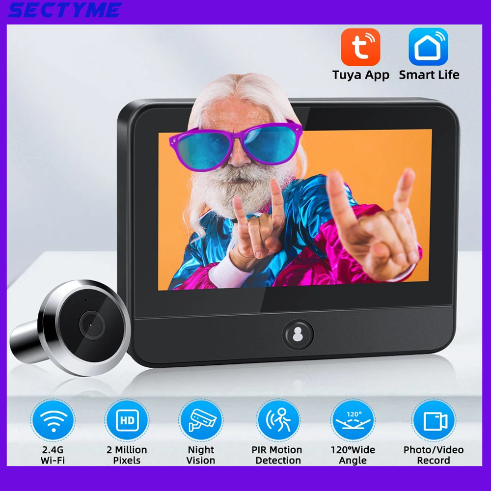 4.3인치 투야 스마트 홈 WiFi 현관문 초인종 10 - Smart Home Video Doorphone Ezviz 리뷰 및 가격